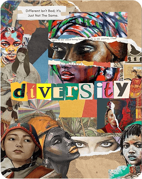 Diverse collage